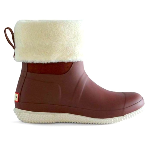 ⭐️NEW⭐️ HUNTER - Maroon Roll Top - Women's Sherpa Boot (Insulated) - Size 6 - Picture 1 of 13